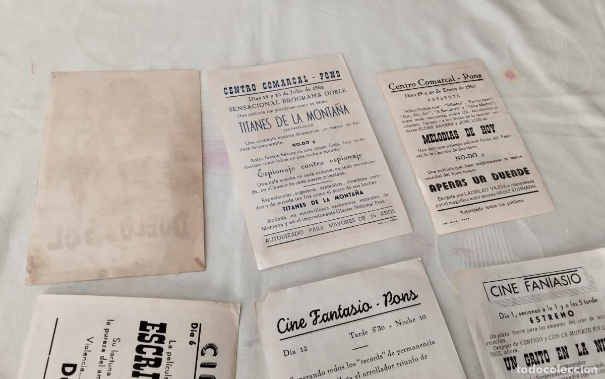 Cine: PONS , TARREGA , 9 PROGRAMAS DE MANO DE CINE , UNO SIN PUBLICIDAD - Foto 11