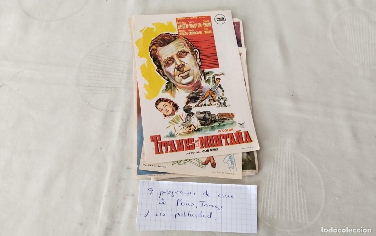 Cine: PONS , TARREGA , 9 PROGRAMAS DE MANO DE CINE , UNO SIN PUBLICIDAD - Foto 13