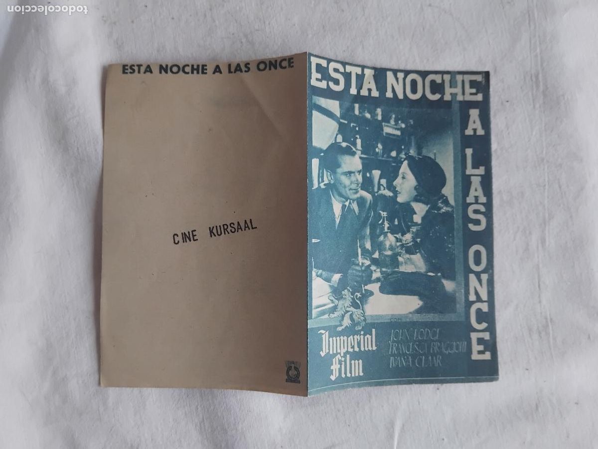 Cine: PROGRAMA DE CINE ESTA NOCHE A LAS ONCE. CINE KURSAAL. - Foto 1