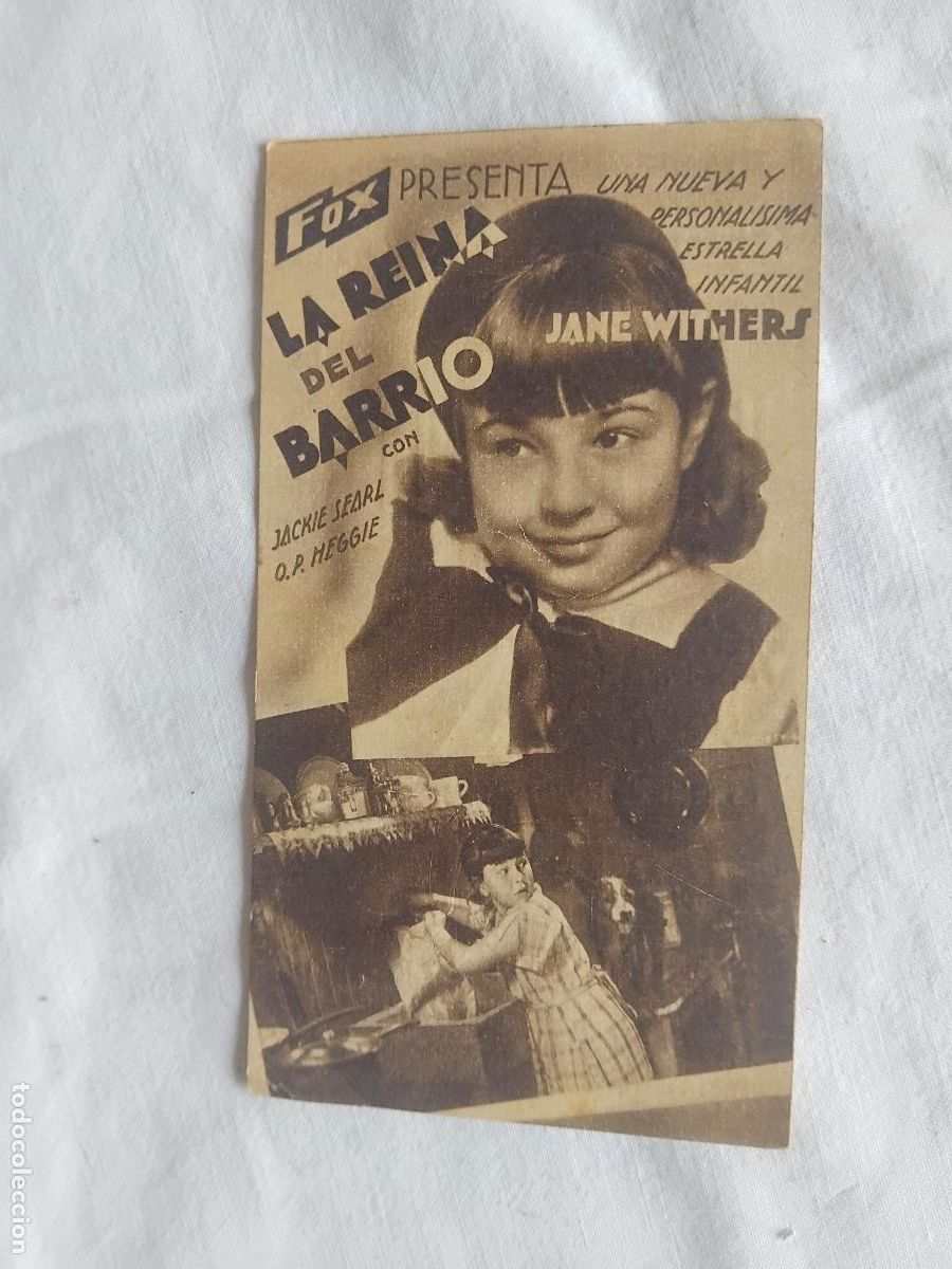 Cine: PROGRAMA DE CINE CARTON. LA REINA DEL BARRIO. ODEON CINEMA. - Foto 1