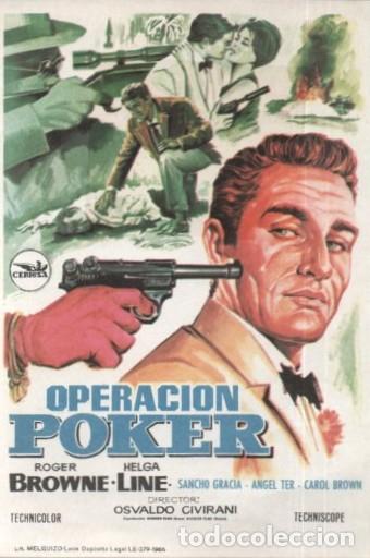 Cine: PROGRAMA DE CINE: OPERACI&Oacute;N POKER PC-10952 - Foto 1