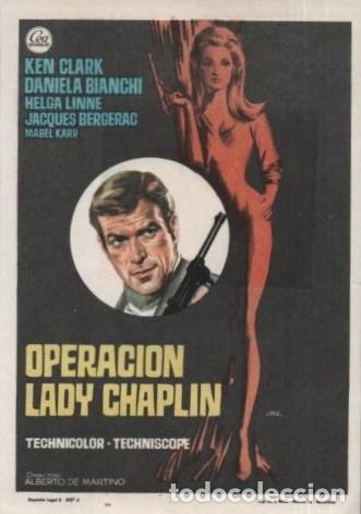 Cine: PROGRAMA DE CINE: OPERACI&Oacute;N LADY CHAPLIN PC-10954 - Foto 1
