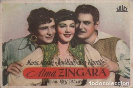 Cine: PROGRAMA DE CINE: ALMA ZINGARA PC-10974 - Foto 1
