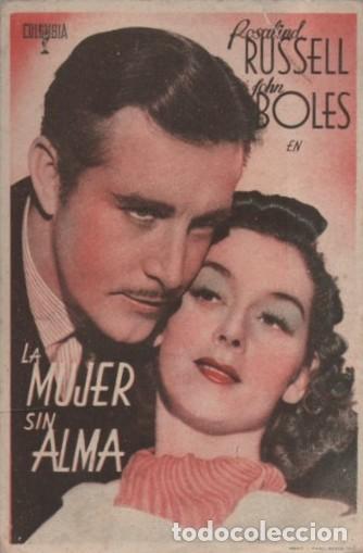 Cine: PROGRAMA DE CINE: LA MUJER SIN ALMA PC-10977 - Foto 1