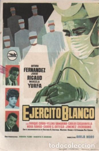 Cine: PROGRAMA DE CINE: EJERCITO BLANCO PC-10979 - Foto 1