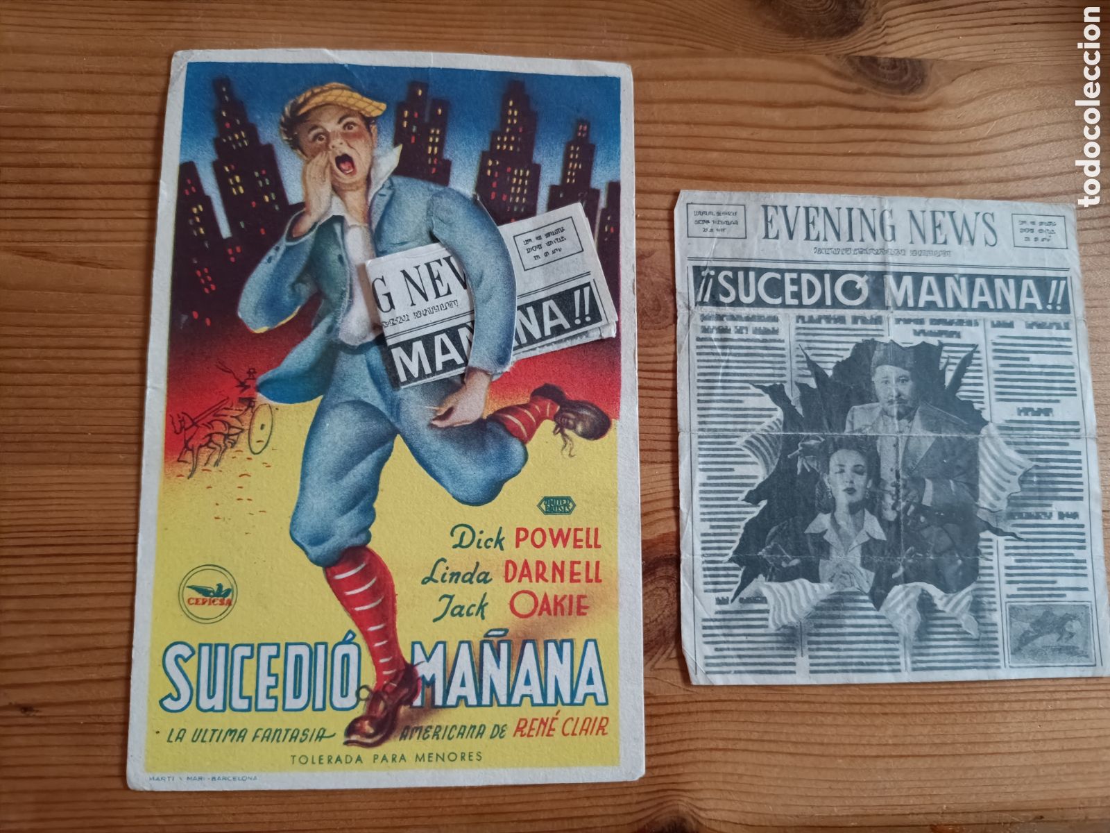 Cine: Programa de cine troquelado SUCEDI&Oacute; MA&Ntilde;ANA. - Foto 2