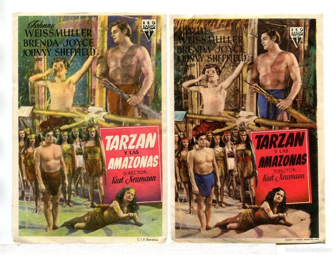 Cine: TARZ&Aacute;N Y LAS AMAZONAS, con Johnny Weissmuller. - Foto 1