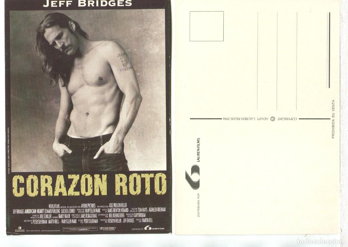 Cine: CORAZ&Oacute;N ROTO, con Jeff Bridges. POSTAL. - Foto 1