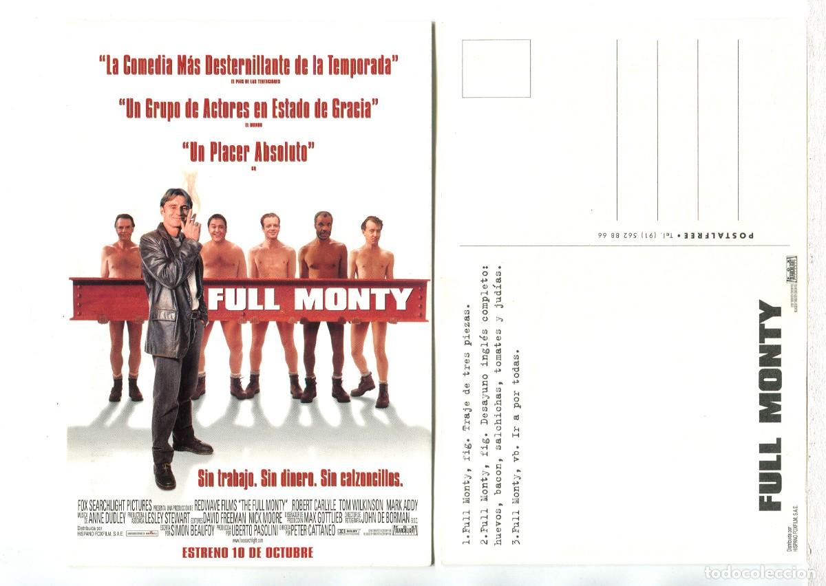 Cine: FULL MONTY, con Robert Carlile. POSTAL. - Foto 1