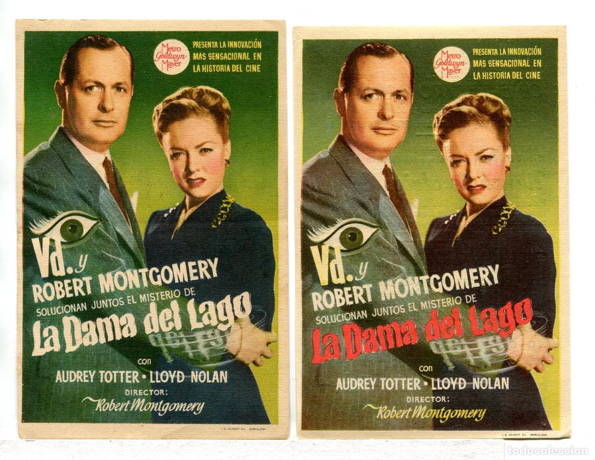 Cine: LA DAMA DEL LAGO, con Robert Montgomery. - Foto 1