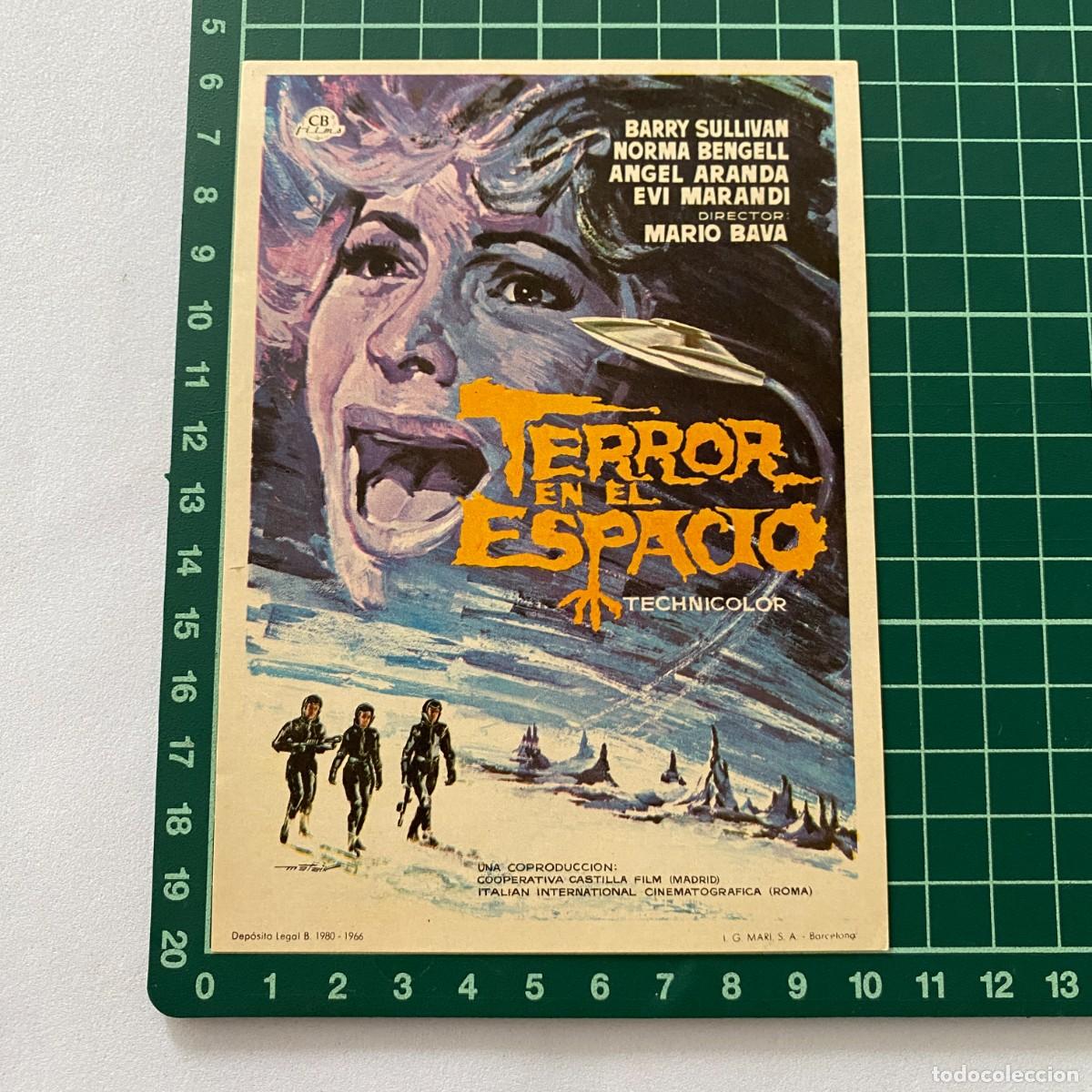 Cine: Programa de cine folleto de mano pelicula terror en el espacio - Foto 1