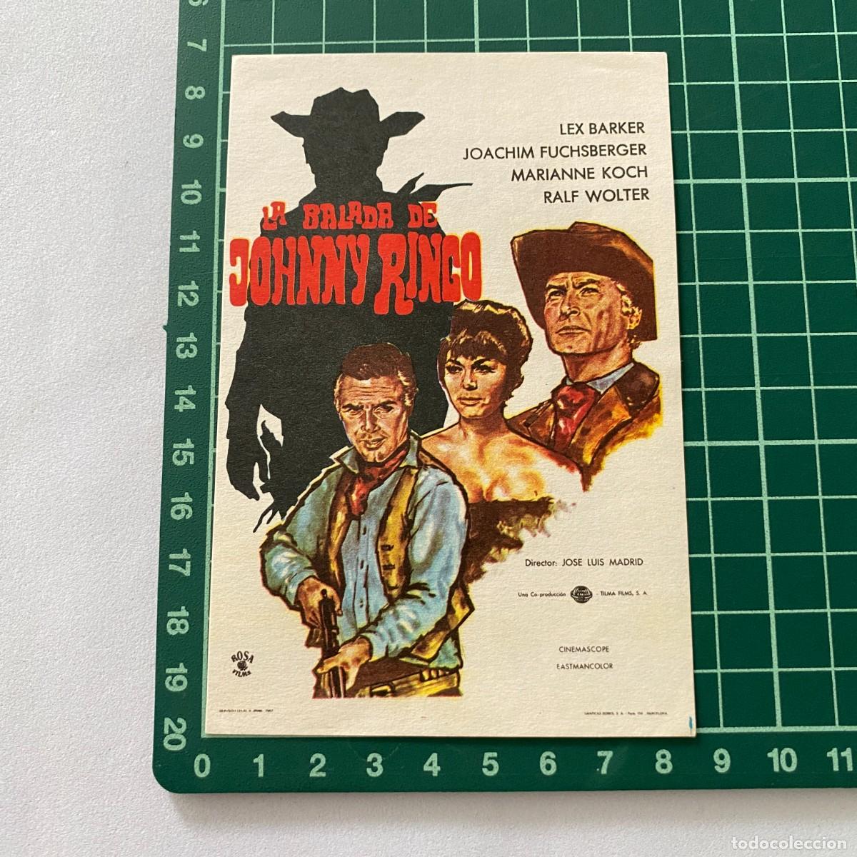 Cine: Programa de cine folleto de mano pelicula La balada de Johnny Ringo - Foto 1