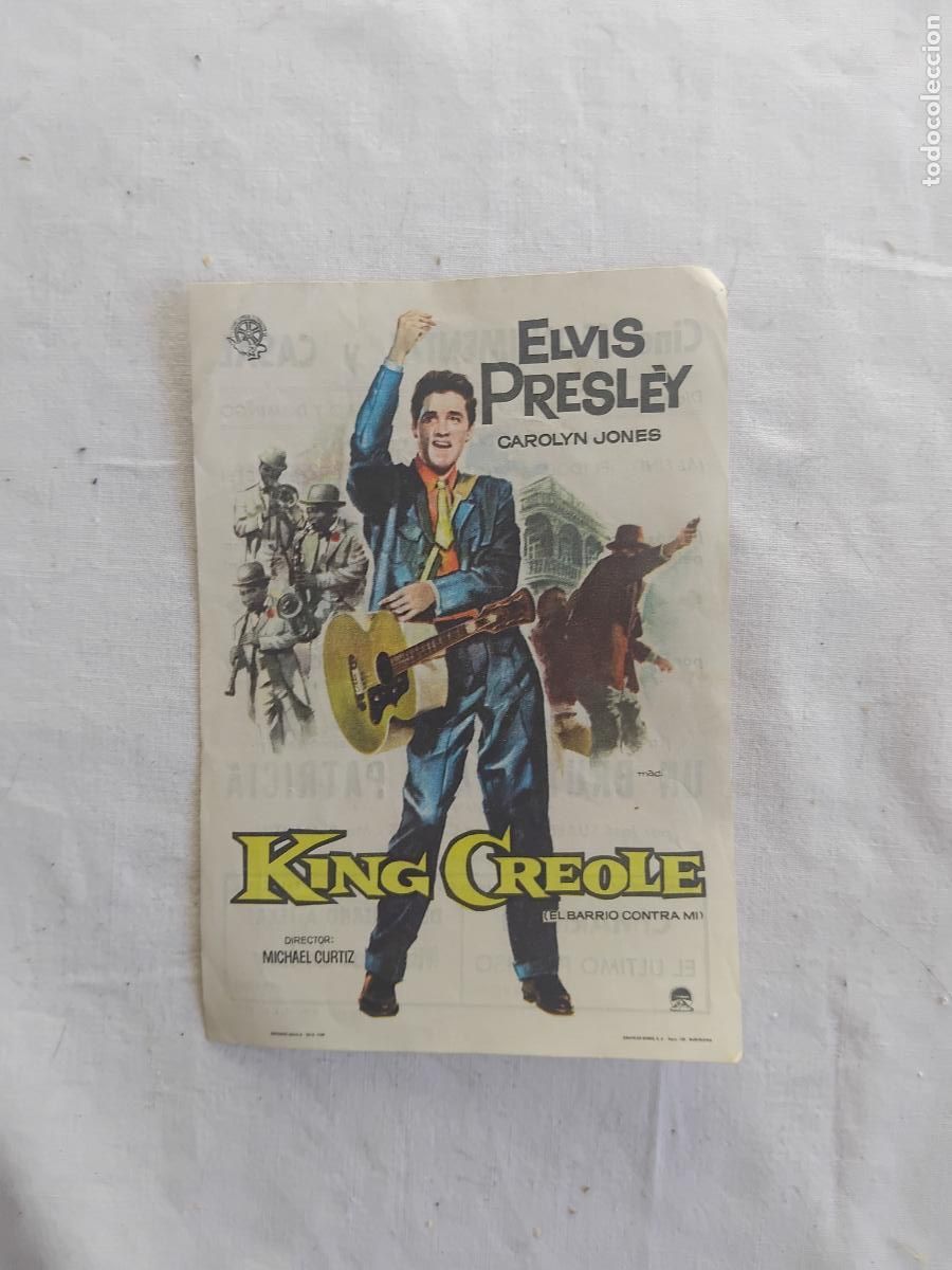 Cine: PROGRAMA DE CINE KING CREOLE, ELVIS PRESLEY. - Foto 1