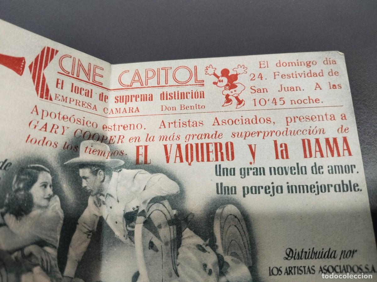 Cine: Programa El Vaquero y la Dama. Cine Capitol de Don Benito. - Foto 4