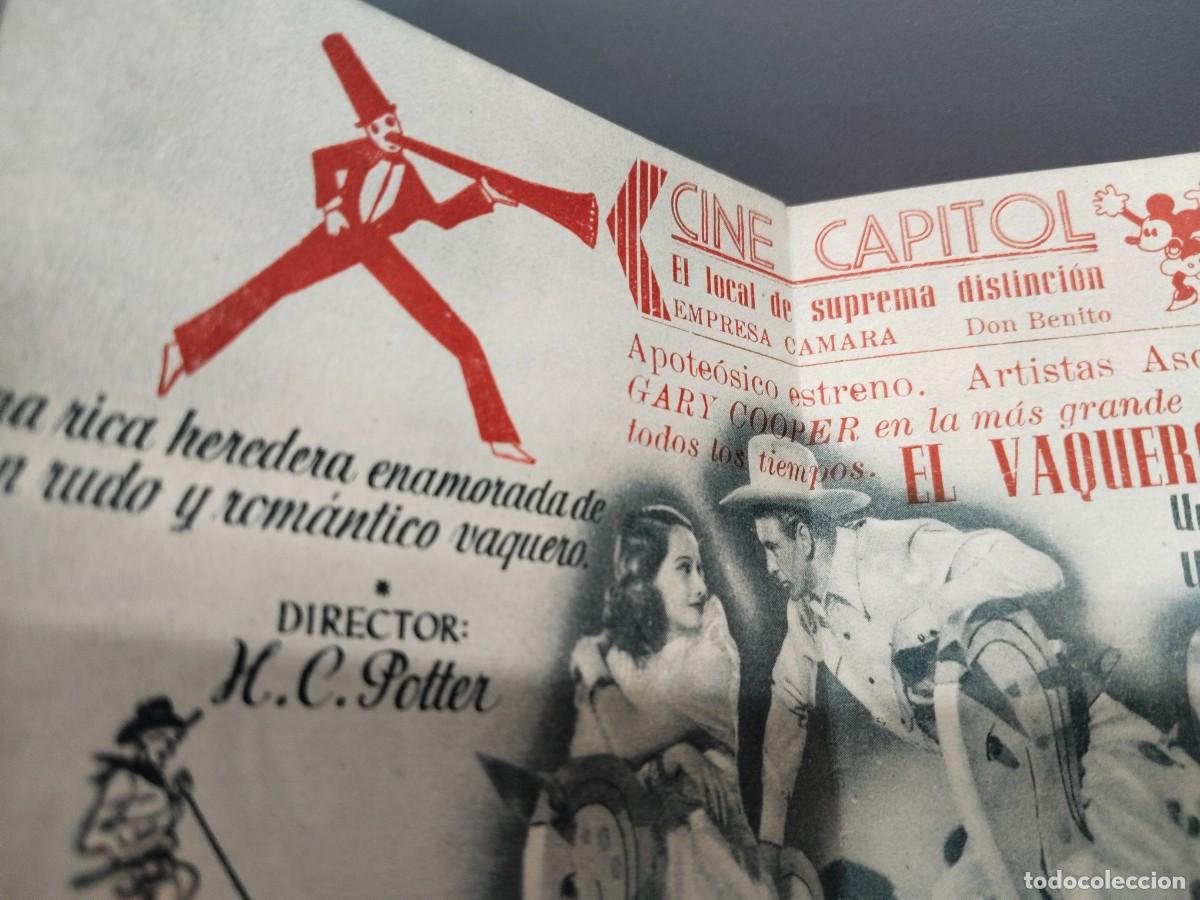 Cine: Programa El Vaquero y la Dama. Cine Capitol de Don Benito. - Foto 5