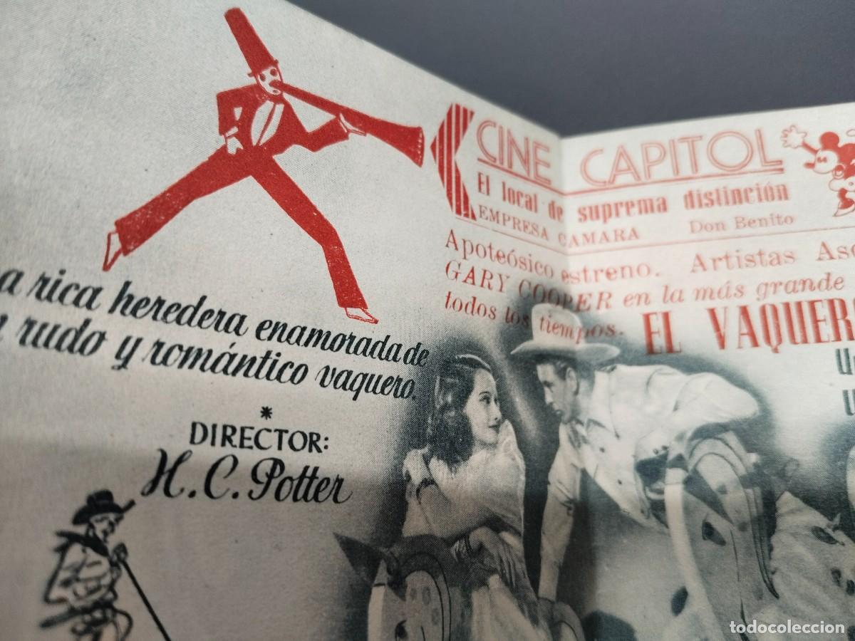 Cine: Programa El Vaquero y la Dama. Cine Capitol de Don Benito. - Foto 6
