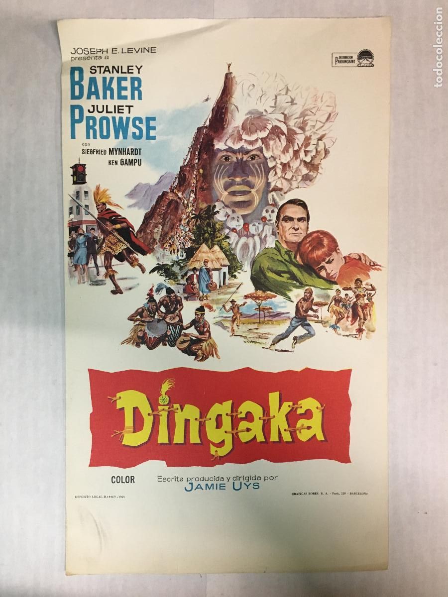 Cine: PTCC 832 DINGAKA PROGRAMA PASQUIN PARAMOUNT STANLEY BAKER JULIET PROWSE - Foto 1
