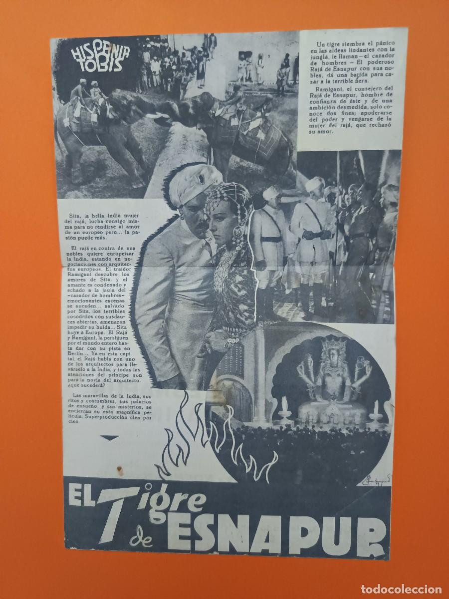 Cine: PROGRAMA DE CINE EL TIGRE DE ESNAPUR LA JANA - Foto 3