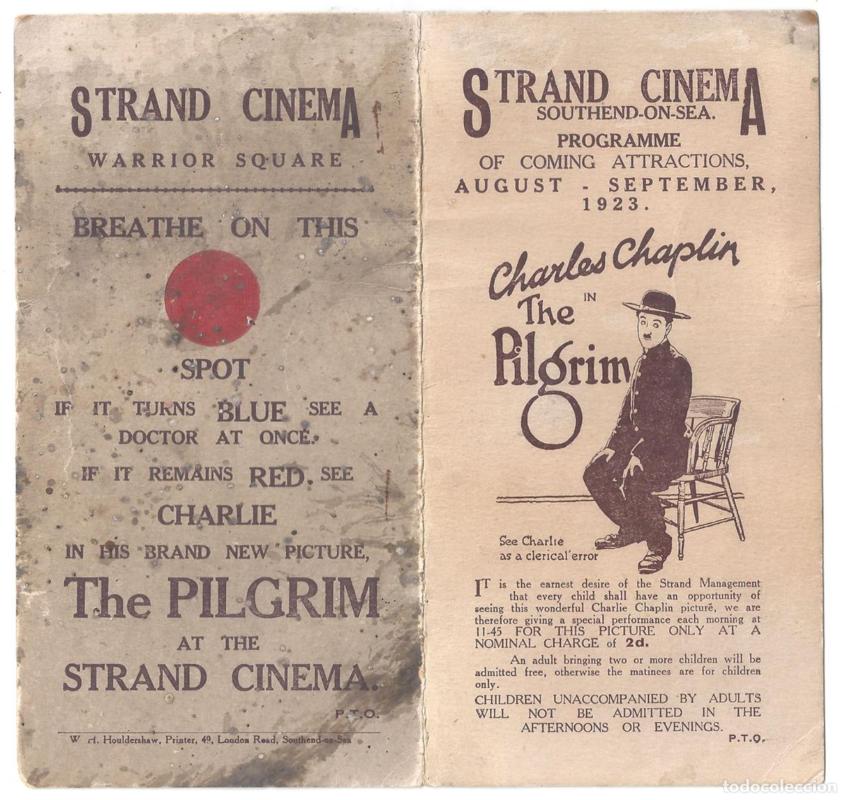 Cine: PTCC7 02 EL PEREGRINO PROGRAMA DOBLE INGLES CHARLES CHAPLIN - Foto 3