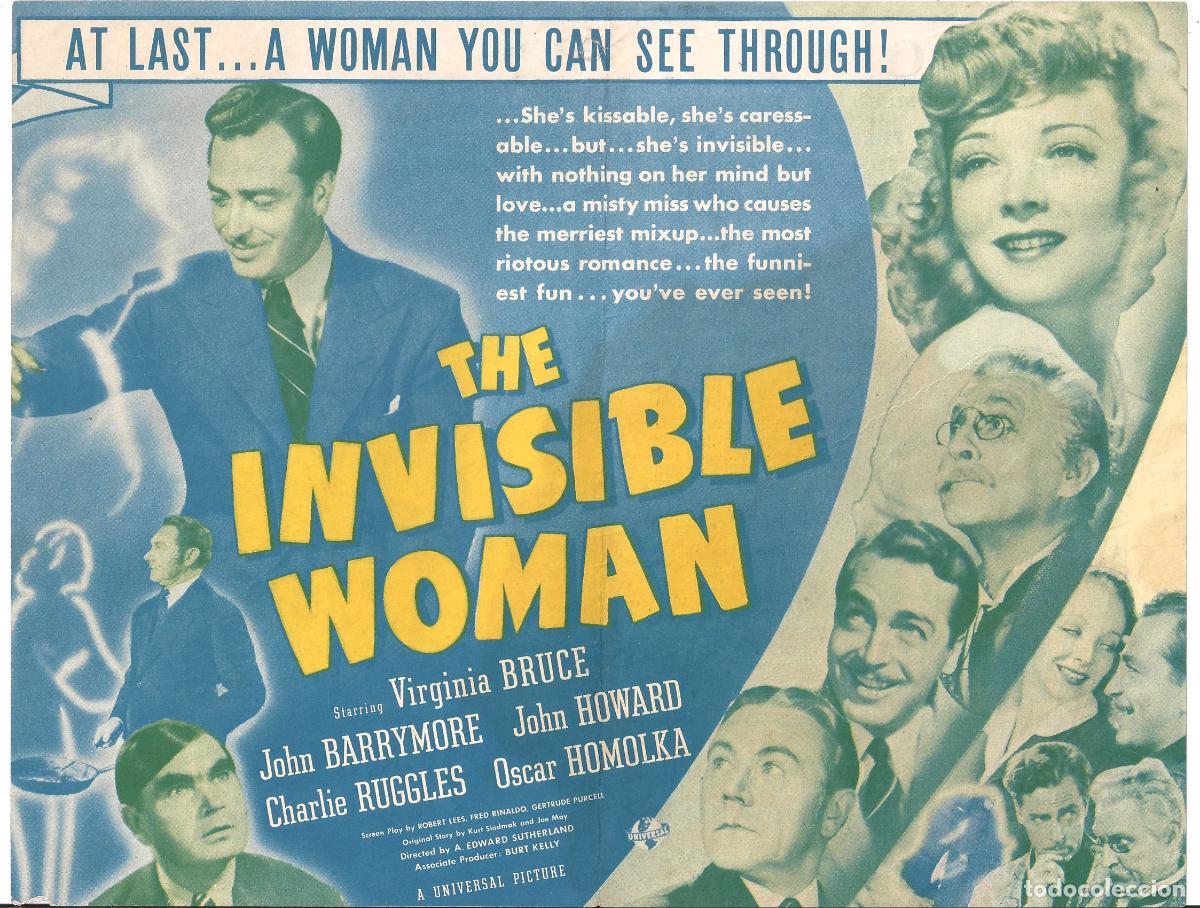 Cine: PTCC6 64 LA MUJER INVISIBLE PROGRAMA DOBLE AMERICANO VIRGINIA BRUCE - Foto 3