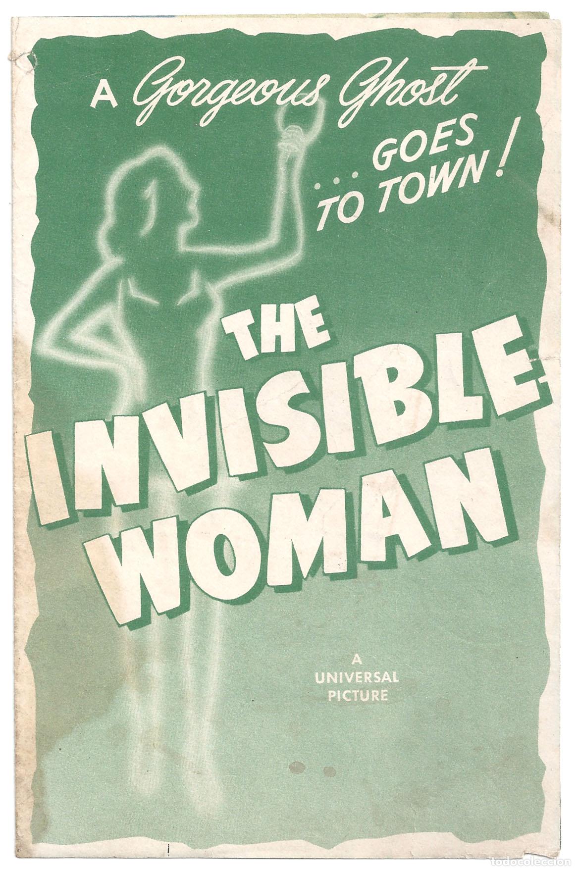 Cine: PTCC6 64 LA MUJER INVISIBLE PROGRAMA DOBLE AMERICANO VIRGINIA BRUCE - Foto 1