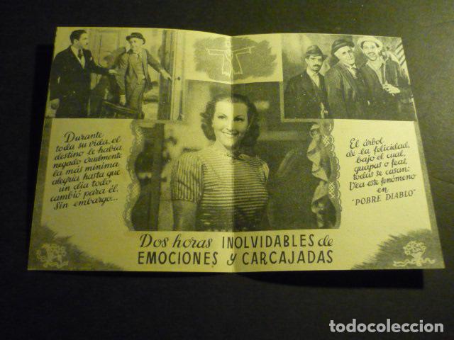 Cine: POBRE DIABLO PROGRAMA DE CINE DOBLE SIN PUBLICIDAD - Foto 2
