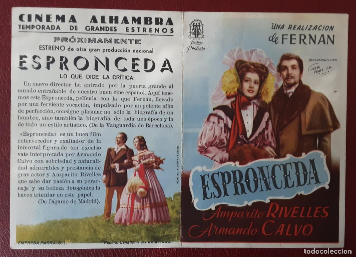 Cine: ESPRONCEDA, AMPARITO RIVELLES, ARMANDO CALVO. - Foto 1