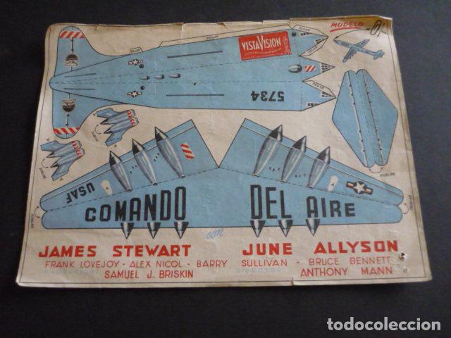 Cine: COMANDO DEL AIRE PROGRAMA DE MANO SIN PUBLICIDAD RECORTABLE - Foto 1