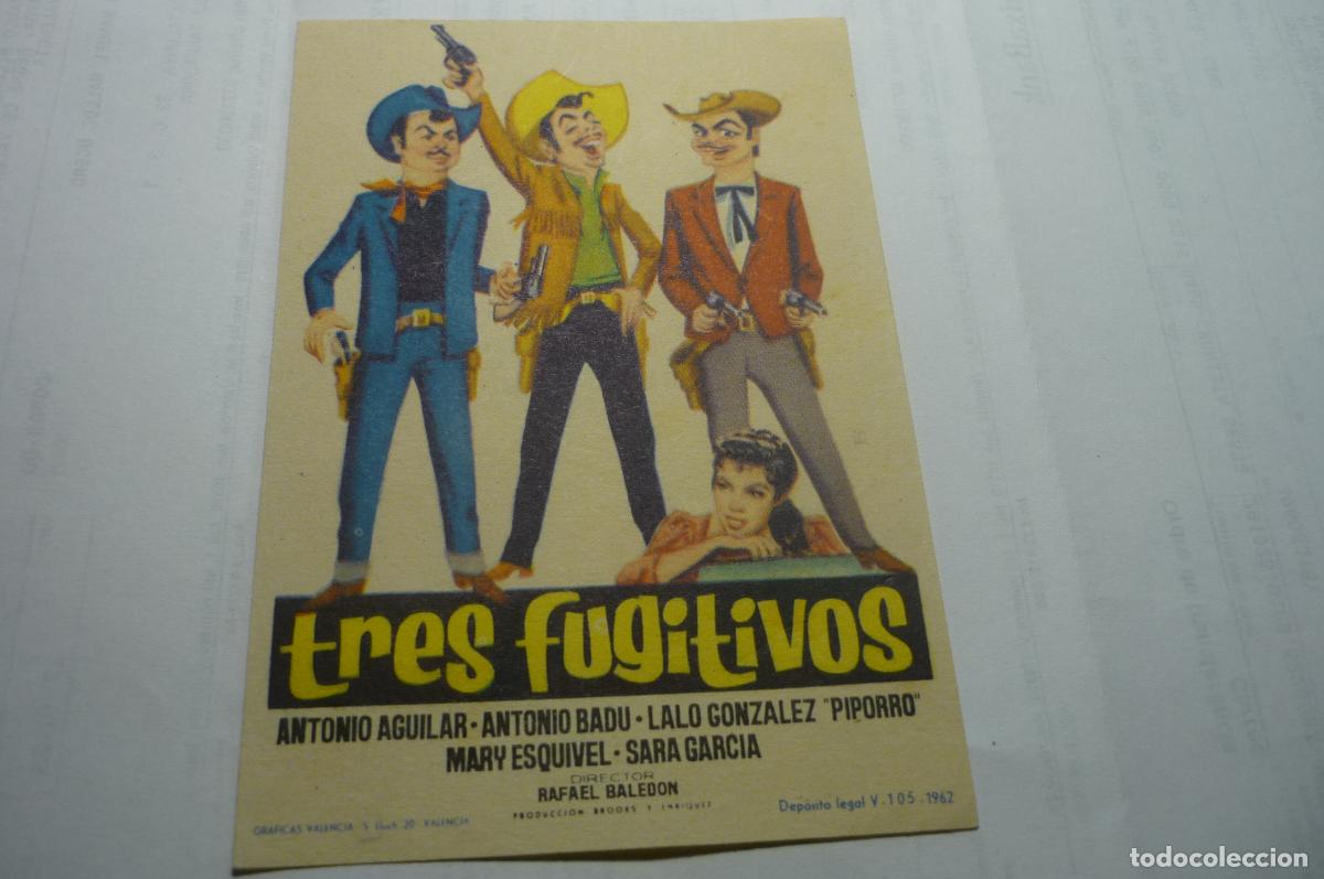 Cine: programa tres fugitivos.-antonio aguilar - Foto 1