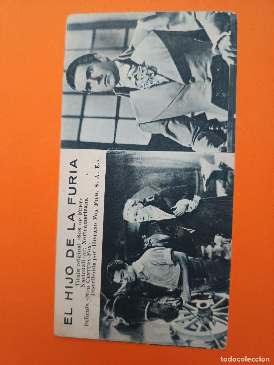 Cine: FICHA PROGRAMA DE CINE EL HIJO DE LA FURIA TYRONE POWER - Foto 1