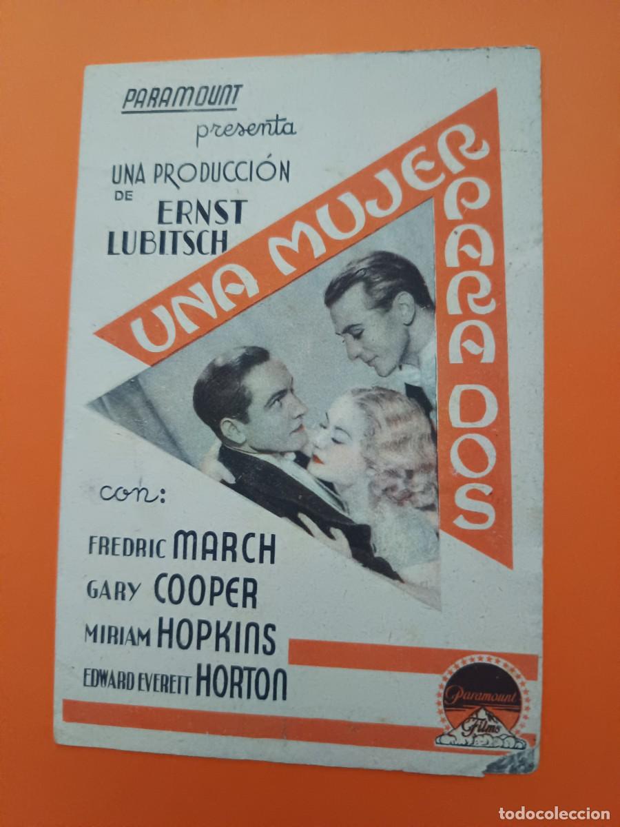 Cine: PROGRAMA DE CINE UNA MUJER PARA DOS GARY COOPER - Foto 1