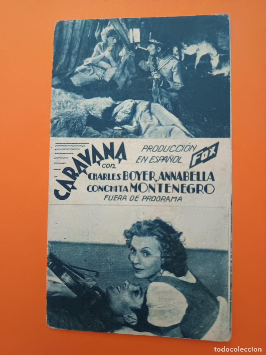 Cine: PROGRAMA DE CINE TARJETA CARAVANA CHARLES BOYER - Foto 1