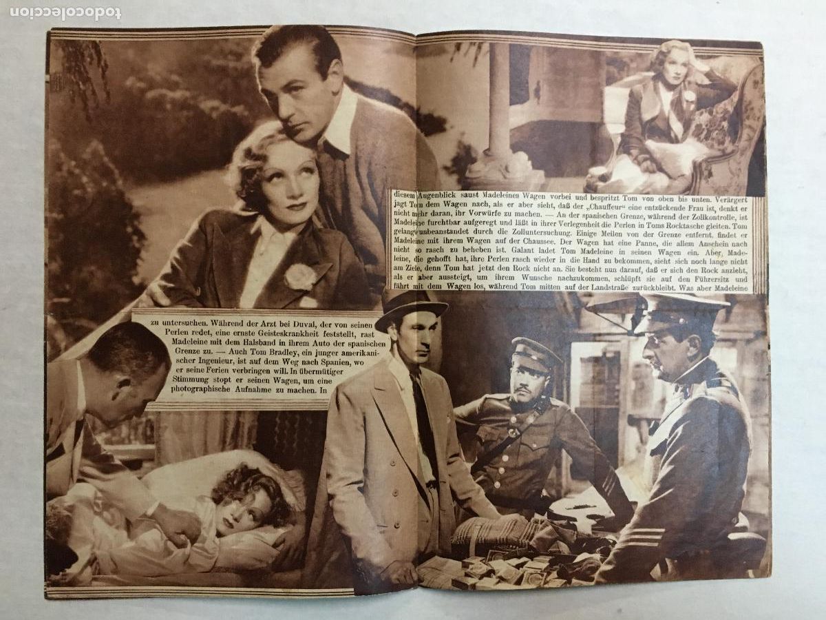 Cine: PTCC 833 DESEO PROGRAMA LIBRITO AUSTRIACO GARY COOPER MARLENE DIETRICH - Foto 3
