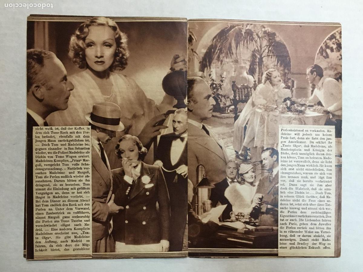 Cine: PTCC 833 DESEO PROGRAMA LIBRITO AUSTRIACO GARY COOPER MARLENE DIETRICH - Foto 4