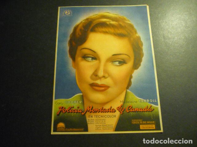 Cine: POLICIA MONTADA DEL CANADA PROGRAMA DE CINE SIN PUBLICIDAD - Foto 1