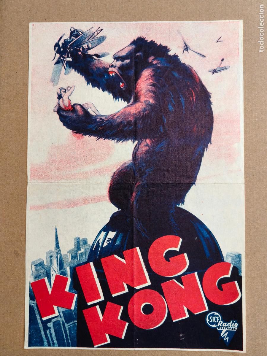 Cine: KING KONG PROGRAMA DE CINE CARTEL 1933 - Foto 1