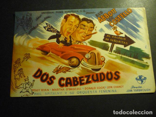 Cine: DOS CABEZUDOS PROGRAMA DE CINE SIN PUBLICIDAD - Foto 1