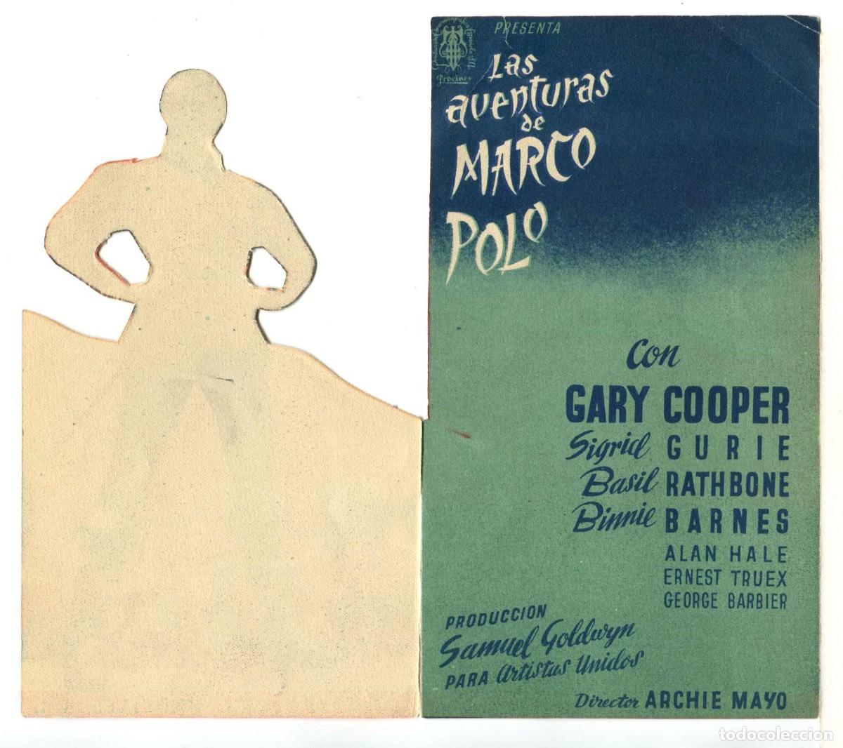 Cine: LAS AVENTURAS DE MARCO POLO, con Gary Cooper. - Foto 2