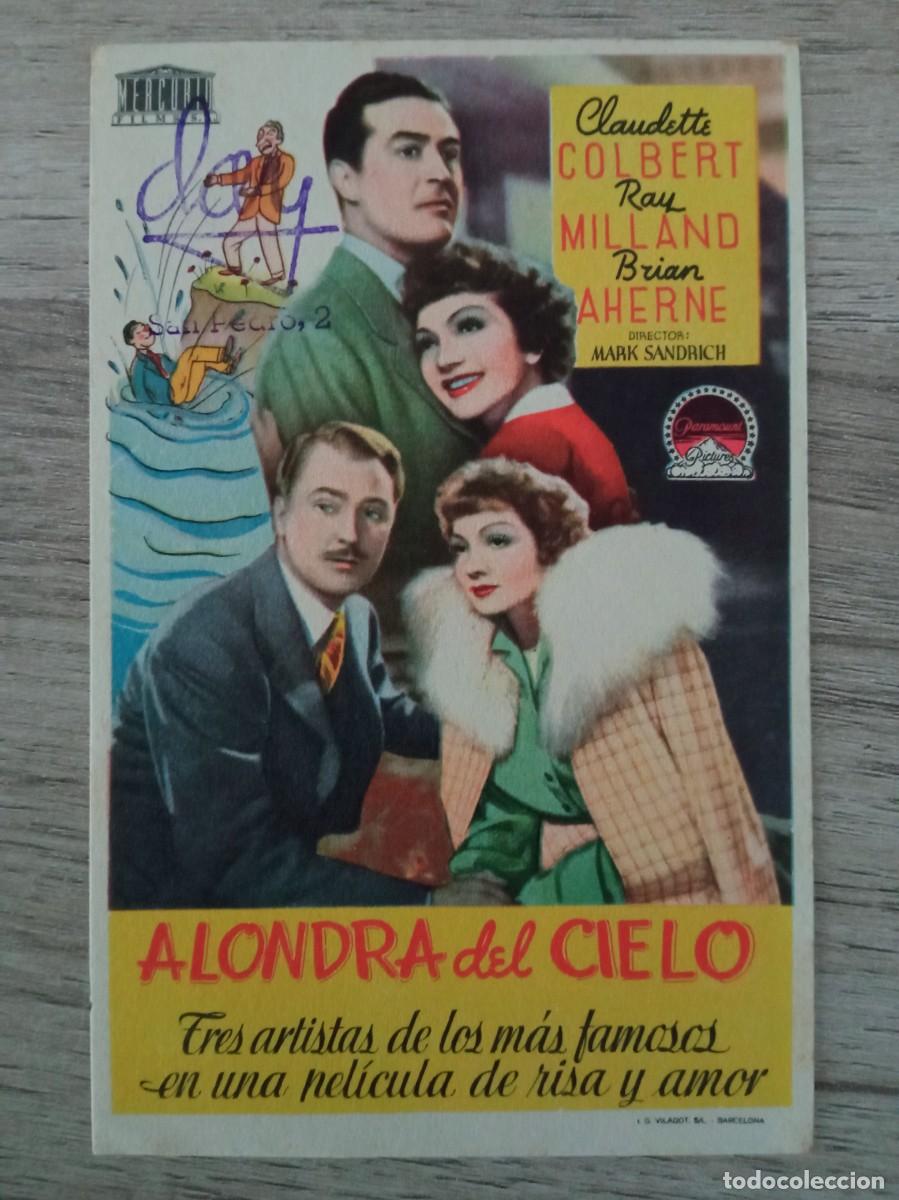 Cine: ALONDRA DEL CIELO, CLAUDETTE COLBERT - Foto 1