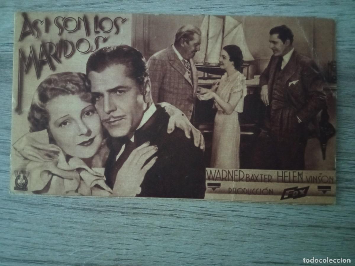 Cine: AS&Iacute; SON LOS MARIDOS, WARNER BAXTER - Foto 1
