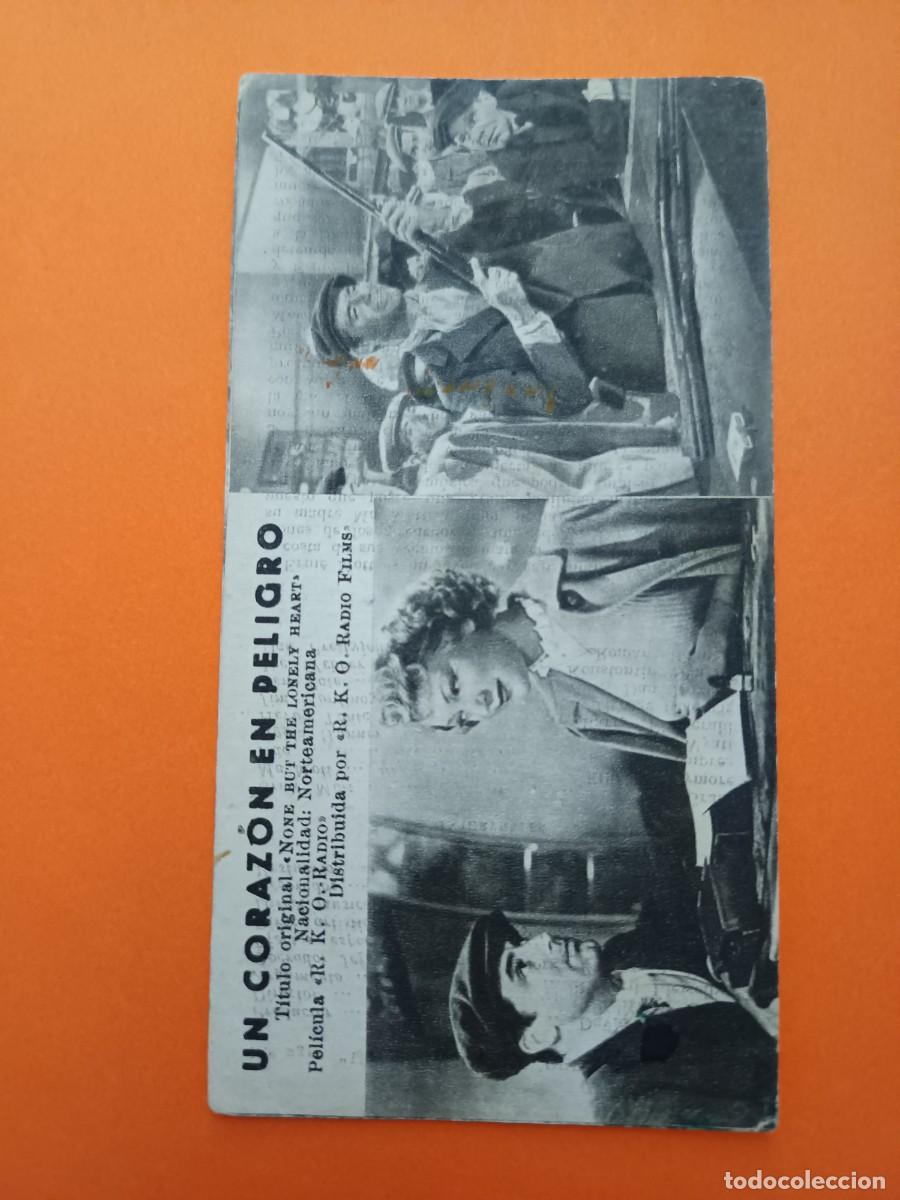 Cine: FICHA PROGRAMA DE CINE UN CORAZON EN PELIGRO CARY GRANT - Foto 1
