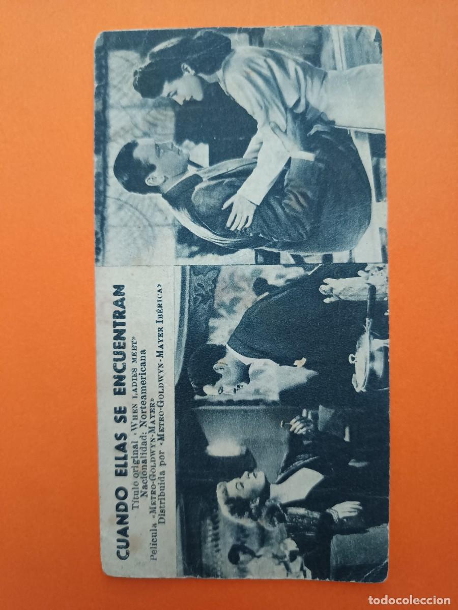 Cine: FICHA PROGRAMA DE CINE CUANDO ELLAS SE ENCUENTRAN ROBERT TAYLOR - Foto 1
