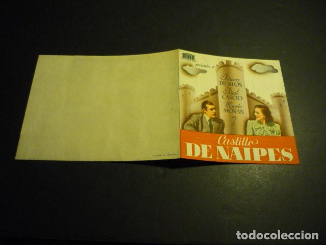 Cine: CASTILLO DE NAIPES PROGRAMA DE CINE DOBLE SIN PUBLICIDAD - Foto 1