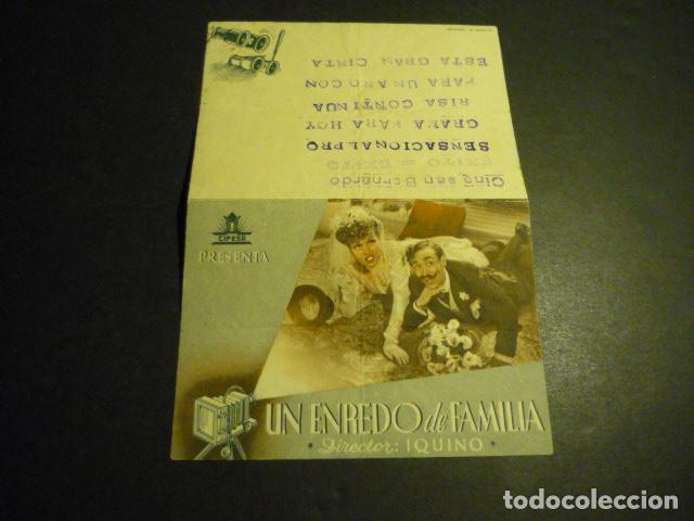 Kino: UN ENREDO DE FAMILIA PROGRAMA DE CINE DOBLE CON PUBLICIDAD CINE SAN BERNADO MADRID