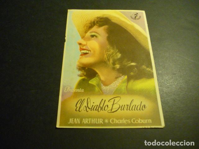 Cine: EL DIABLO BURLADO PROGRAMA DE CINE SIN PUBLICIDAD - Foto 1