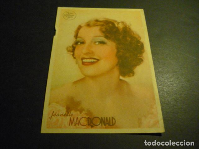 Cine: JEANETTE MACDONALD PROGRAMA DE CINE SIN PUBLICIDAD - Foto 1