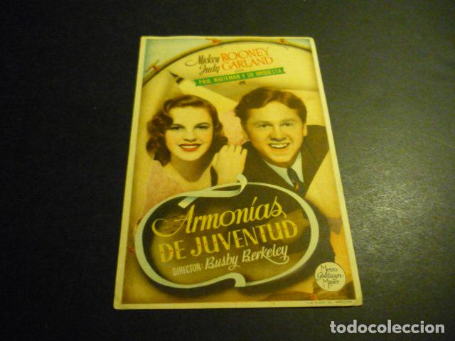 Cine: ARMONIAS DE JUVENTUD PROGRAMA DE CINE SIN PUBLICIDAD - Foto 1