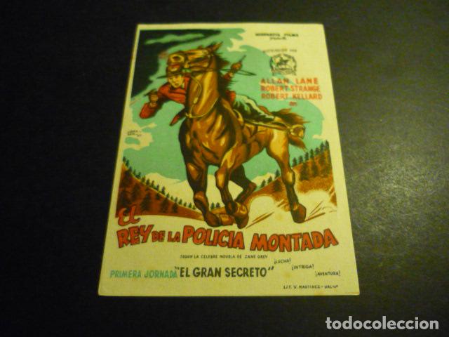 Cine: EL REY DE LA POLICIA MONTADA PROGRAMA DE CINE SIN PUBLICIDAD - Foto 1