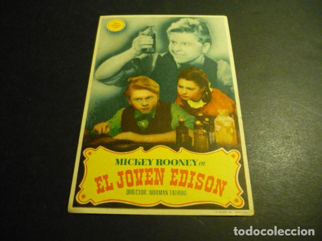 Cine: EL JOVEN EDISON PROGRAMA DE CINE SIN PUBLICIDAD - Foto 1