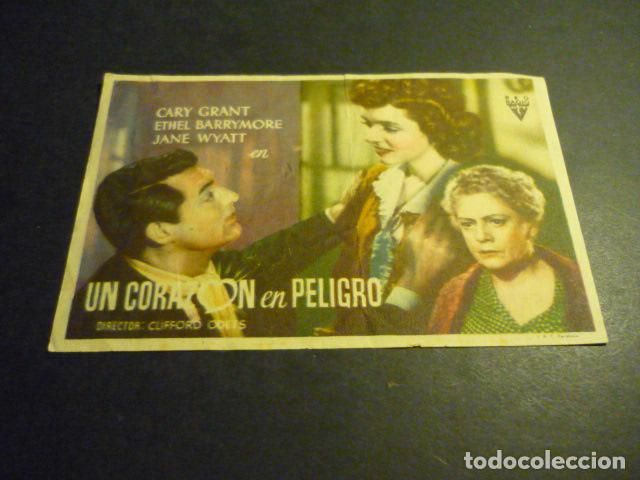 Cine: UN CORAZON EN PELIGRO PROGRAMA DE CINE SIN PUBLICIDAD - Foto 1